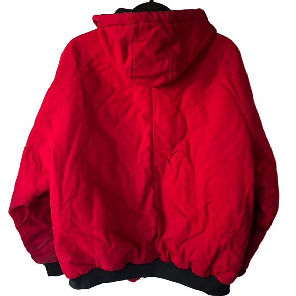 Vintage Berne Apparel Red Canvas Work Bomber Jacket - Picture 2 of 13